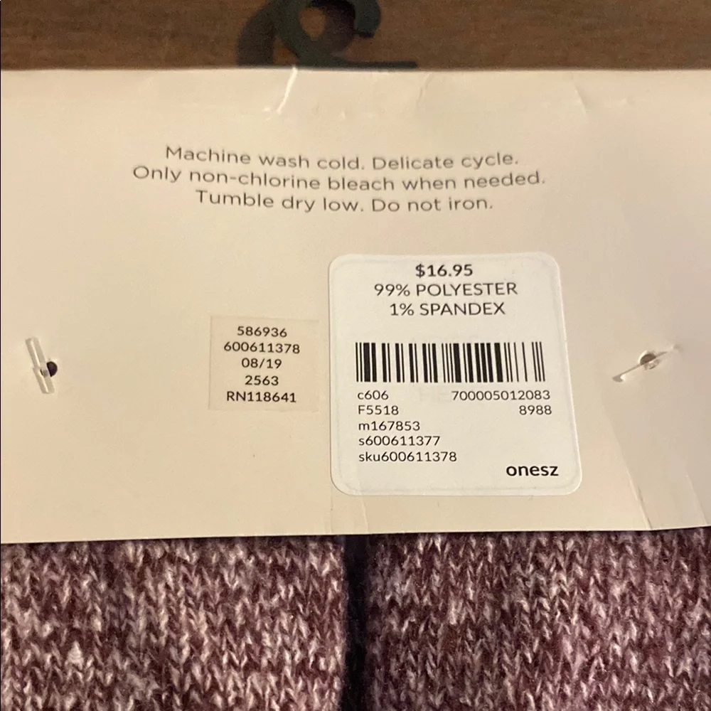 Lane Bryant Maroon and White Slipper Socks Baby It’s Cold Outside